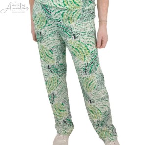 Z Leona per Donna Broek lang Smaragd dessin